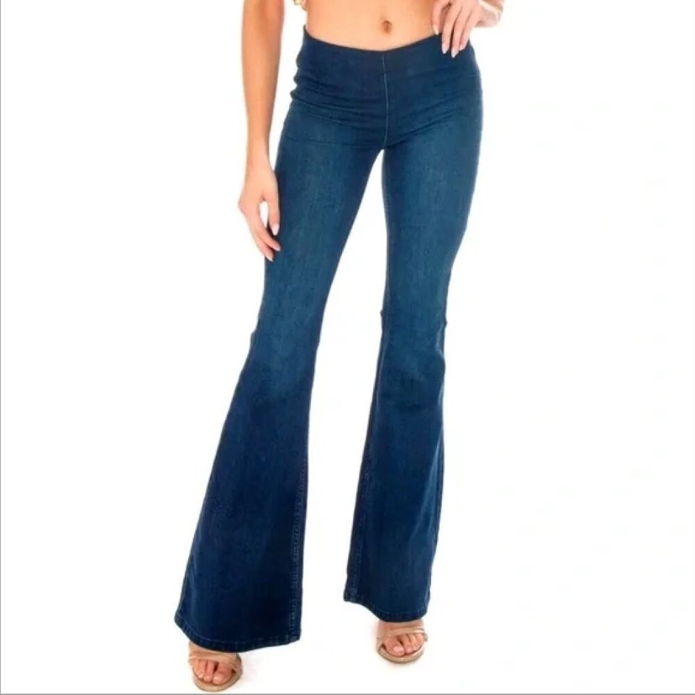 Free People Flare Leg Pull-on Jeans Women's Size‎ 25